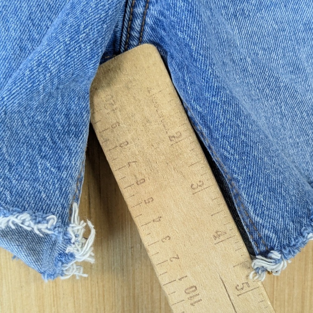 Abercrombie & Fitch The Dad Short Jorts High Rise Denim Shorts Blue 26 2 NWT - Picture 8 of 10